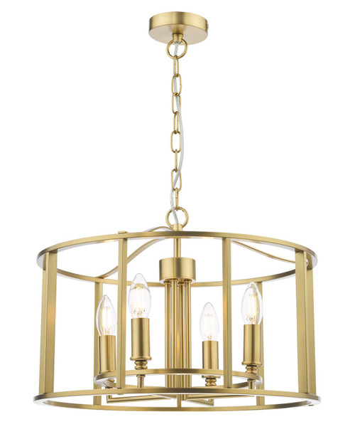 Myka 4 Light Pendant Brushed Bronze