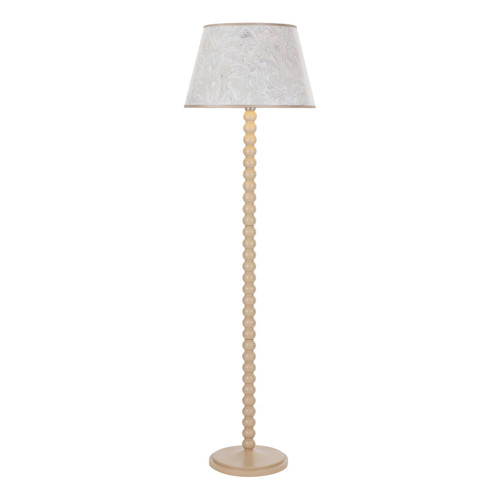 Spool Floor Lamp Gloss Taupe Base Only