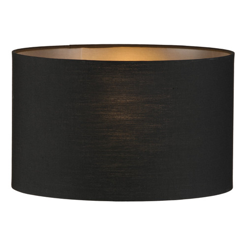 Etan Black Faux Silk Drum Shade 26cm