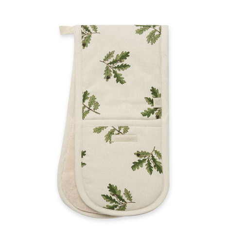 Acorn and Oak Leaves Double Oven Glove