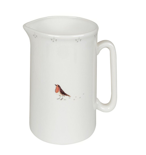 Robin & Mistletoe Jug Medium