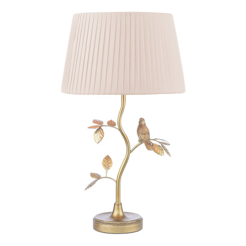 Laura Ashley Egelton Table Lamp Aged Brass With Shade