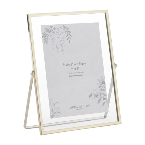 Laura Ashley Moira Photo Frame Polished Gold and Glass 5" x 7"