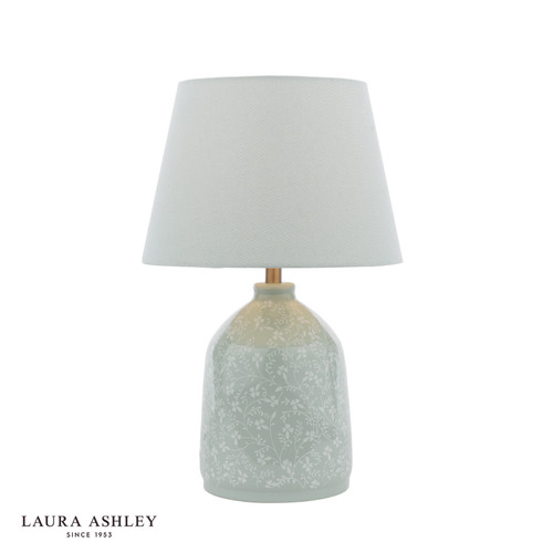 Laura Ashley Montford Table Lamp Blue With Shade - The Home Library