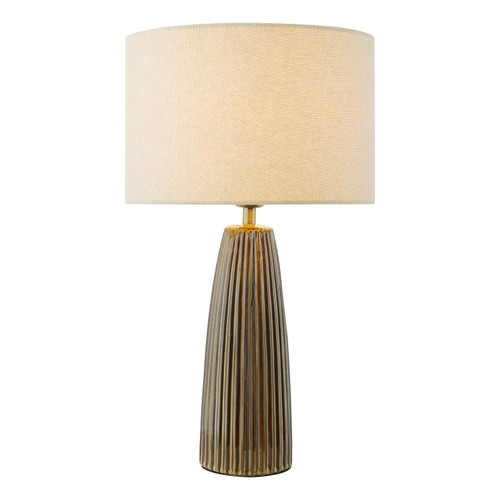 Kaulana Table Lamp Brown With Shade