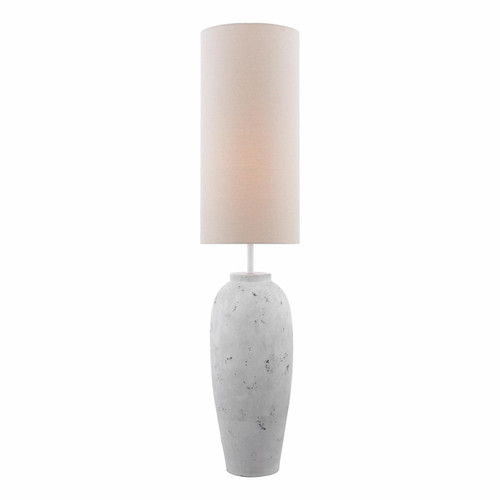 Roetta Floor Lamp White and Natural With Shade