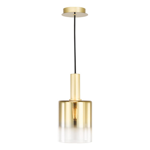 Savannah Pendant Satin Gold and Gold Ombre Glass Savannah Pendant Satin Gold and Gold Ombre Glass