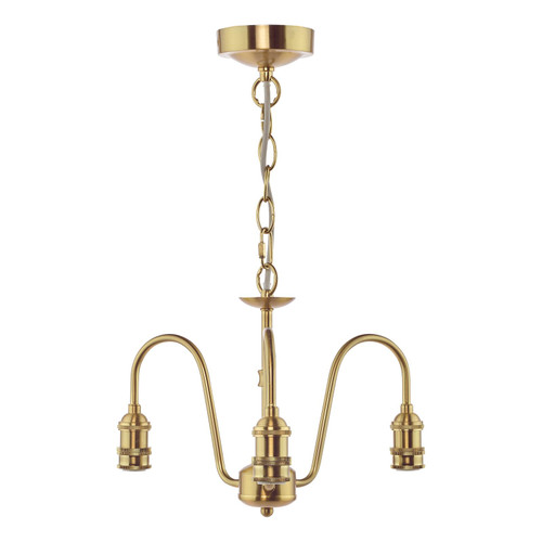 3 Light Suspension Natural Brass Fitting Only 3 Light Suspension Natural Brass Fitting Only