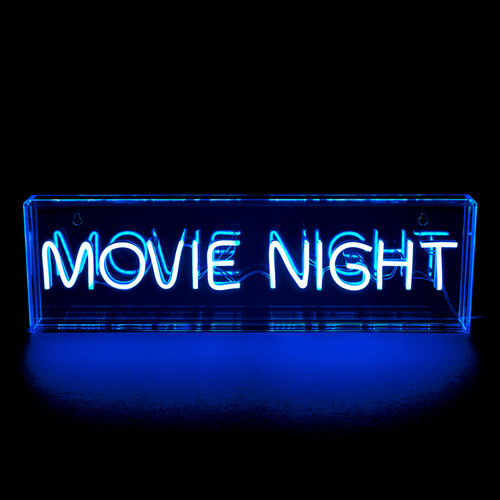 Movie Night Neon Lightbox