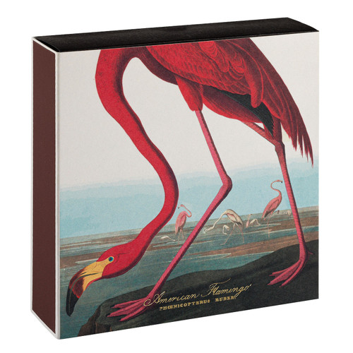 The American Flamingo by Audubon Matchbox by Archivist