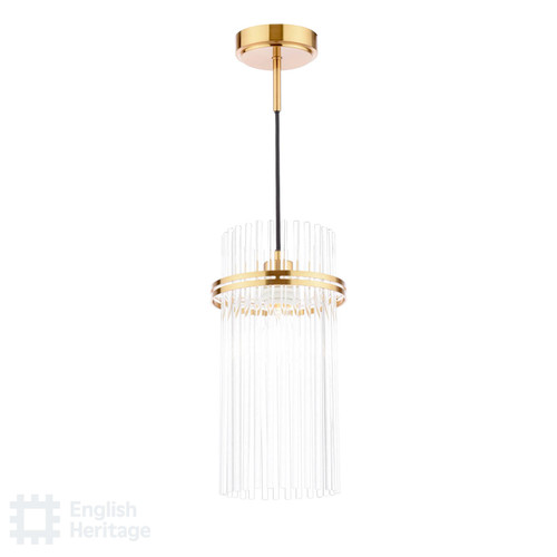 Eltham Pendant Antique Gold and Glass
