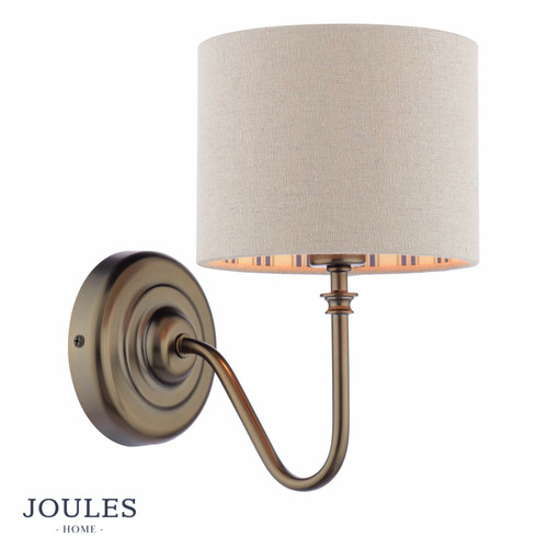 Farley Wall Light Satin Bronze With Shade