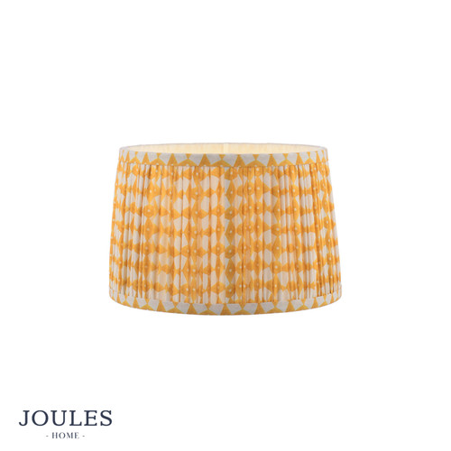 Folly Yellow Cotton Tapered Drum Shade 25cm