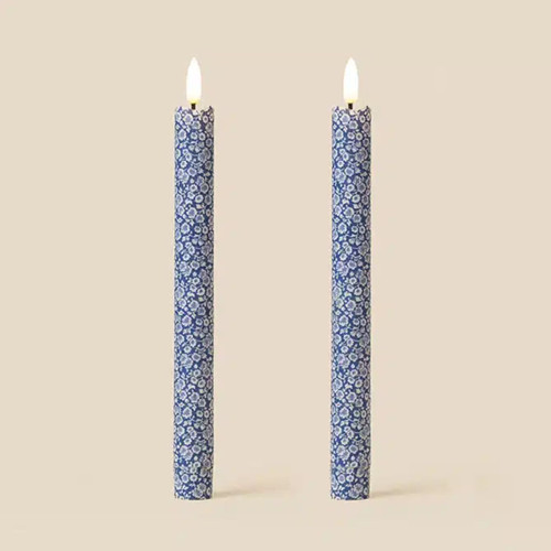 Morning Glory Pack of 2 LED Dinner Candles