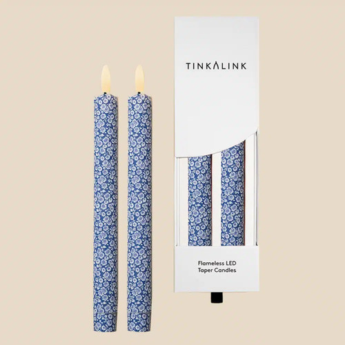 Morning Glory Pack of 2 LED Dinner Candles