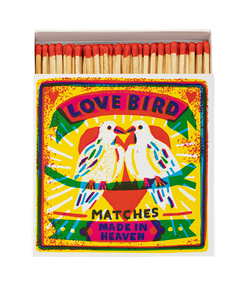 Lovebirds Matchbox by Archivist