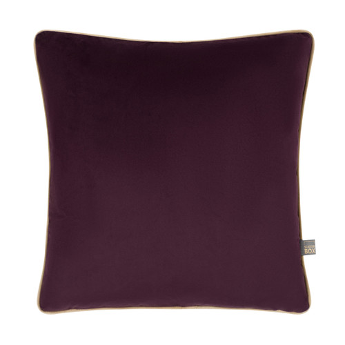 Stella Cushion Plum Noir & Sand by Scatter Box 43 x 43cm
