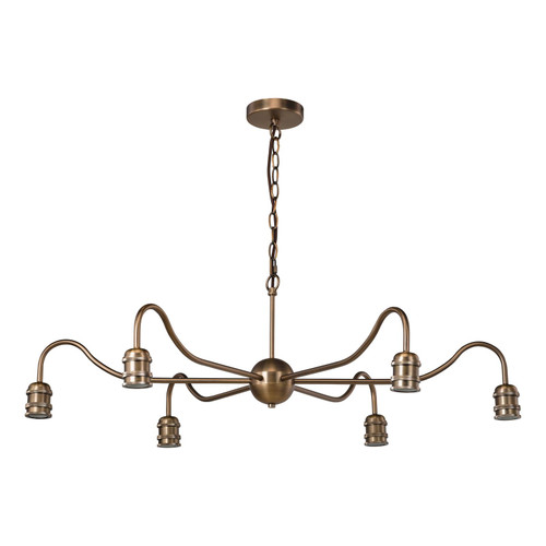 Caliro 6 Light Pendant Antique Bronze Fitting Only
