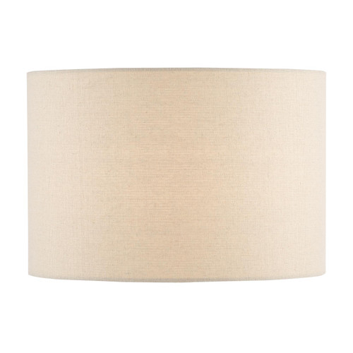 Havana White Linen Drum Shade 33cm