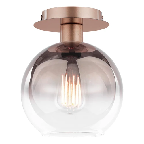 Lycia Flush Satin Bronze and Brown Ombre Glass