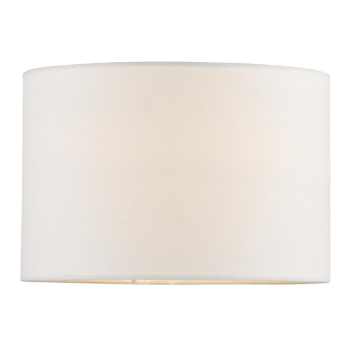 Ravis White Linen Drum Shade 28cm