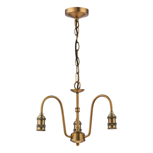3 Light E14 Armed Suspension Antique Bronze