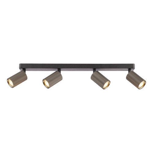 Yamis 4 Light Bar Spotlight Knurled Bronze and Matt Black