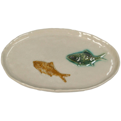 Fishes Stoneware Plate