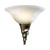 Spiral Glass Wall Washer Bronze