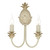 Cabana Double Wall Light In Cream Gold