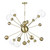 Cosmos 8 Light Horizontal Pendant In Butter Brass