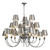 Dickens 21 Light Pendant In Pewterby David Hunt Lighting