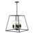 Academy 4 Light Lantern Black