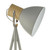 Adna Floor Lamp Grey & Wood