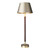 Hunter Table Lamp In Butter Brass With Leather Effect