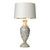 Noble Table Lamp In A Hand Painted Cream/Gold