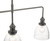 Arvin 3lt Bar Pendant Antique Chrome & Glass