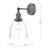 Arvin Wall Light Antique Chrome & Glass