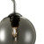 Feya 3 Light Semi Flush Polished Chrome Smoked Glass