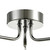 Feya 3 Light Semi Flush Polished Chrome Smoked Glass