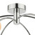 Izzy 6 Light Semi Flush Polished Chrome Swirl Glass