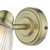 Cedric Single Spotlight Antique Brass Glass IP44