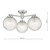 Wayne 3 Light Semi Flush Polished Chrome Glass IP44