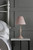 Ellis Satin-Painted Spindle Table Lamp with Blush Shade