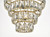 Cerys 1 Light 4 Tier Pendant Crystal & Gold