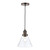 Isaac Brushed Chrome 1 Light Pendant Ceiling Light