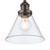 Isaac Brushed Chrome 1 Light Pendant Ceiling Light