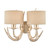 Mulroy Antler Double Wall Light with Shades