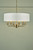 Sorrento Antique Brass 6 Light Armed Fitting Ceiling Light with Ivory Shade