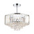 Vienna Crystal & Polished Chrome 3 Light Semi Flush Ceiling Light